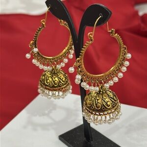 Pearl Jumka earrings